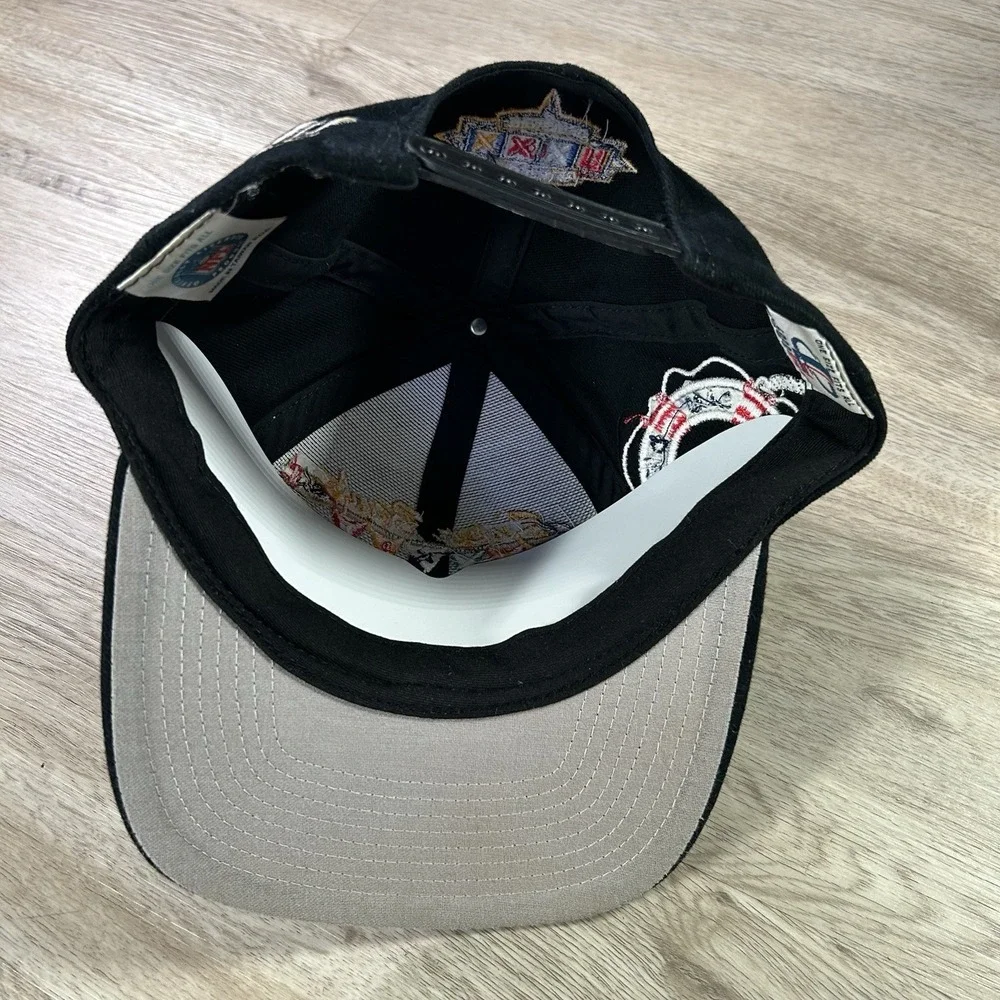 VTG Logo Athletic 1998 Denver Broncos Snapback Hat NFL Super Bowl Black Cap